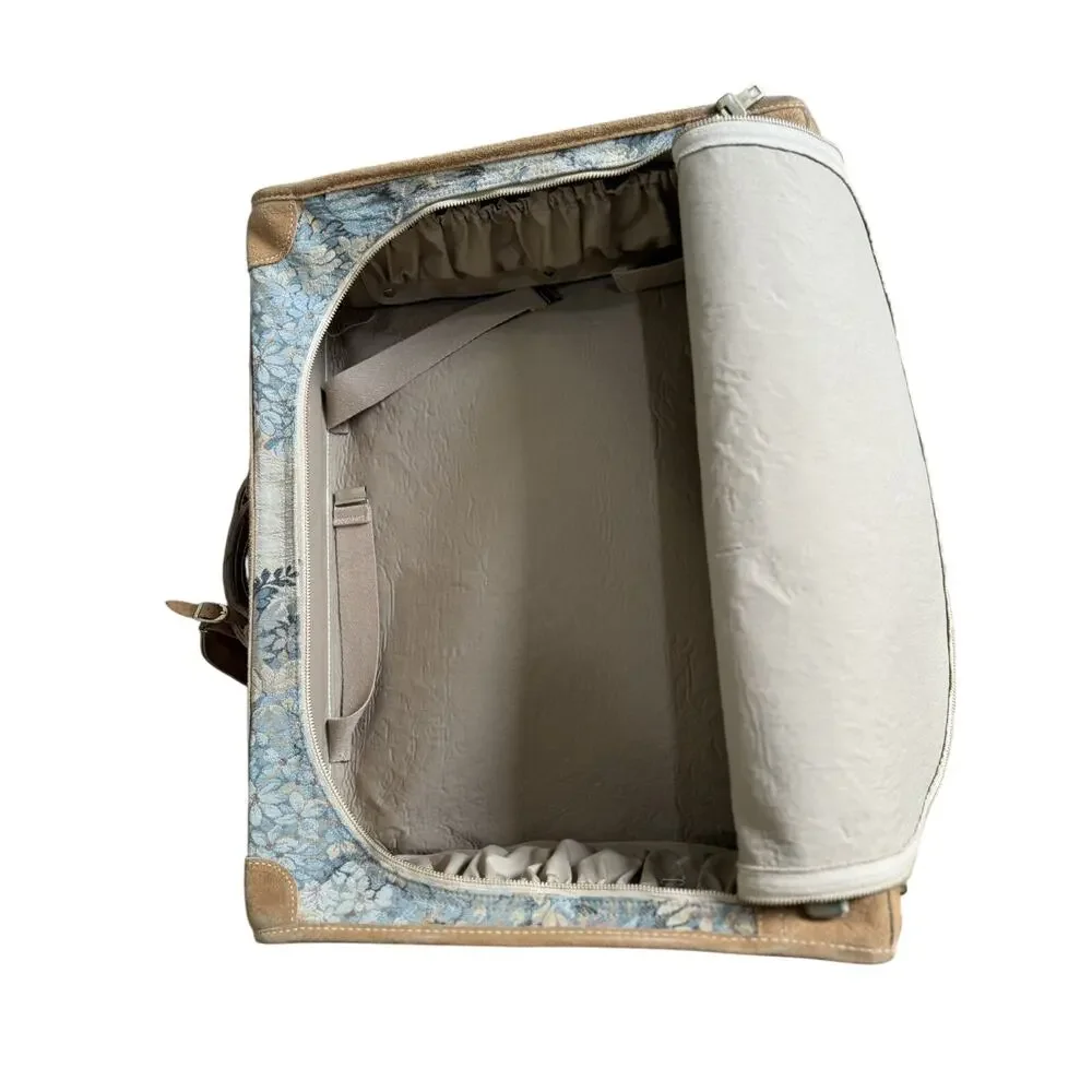 French Luggage Company - Tapestry Garment Clothes Bag Floral Embroidered Luxury